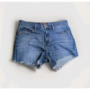 Pintlar 100% Cotton Medium Denim Cut Off Shorts Size 32x4 Summer Shorts Women's